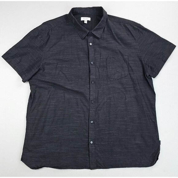 Calvin Klein Collection Other - Calvin Klein Size 2 XL Mens Black Short Sleeve Logo Tag Cotton Shirt